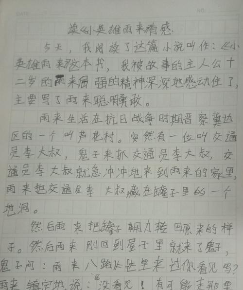 烈士鳞谷雨来作文怎么写？（《雨中翠谷的誓言》）