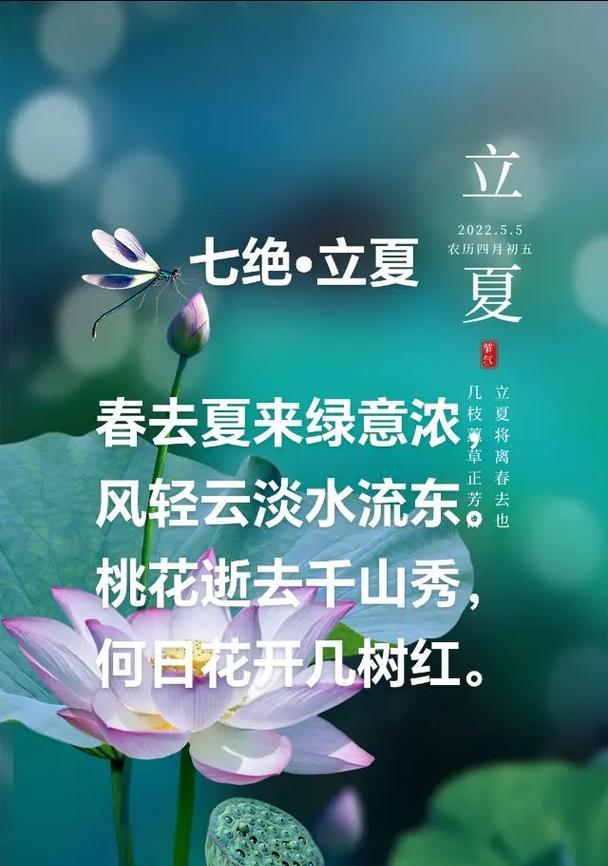 立夏节气发朋友圈用哪些好句？（《立夏之际，诗意人间》）