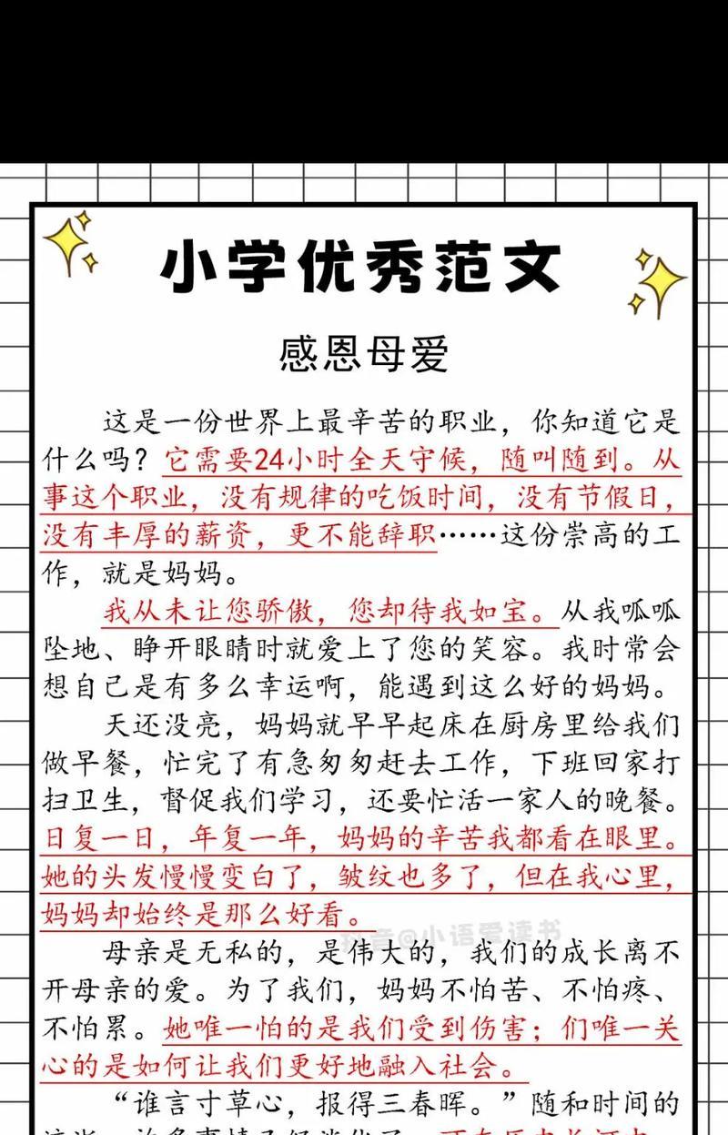以母亲节开头作文素材为话题的作文怎么写（《心灯燃起的母爱》）